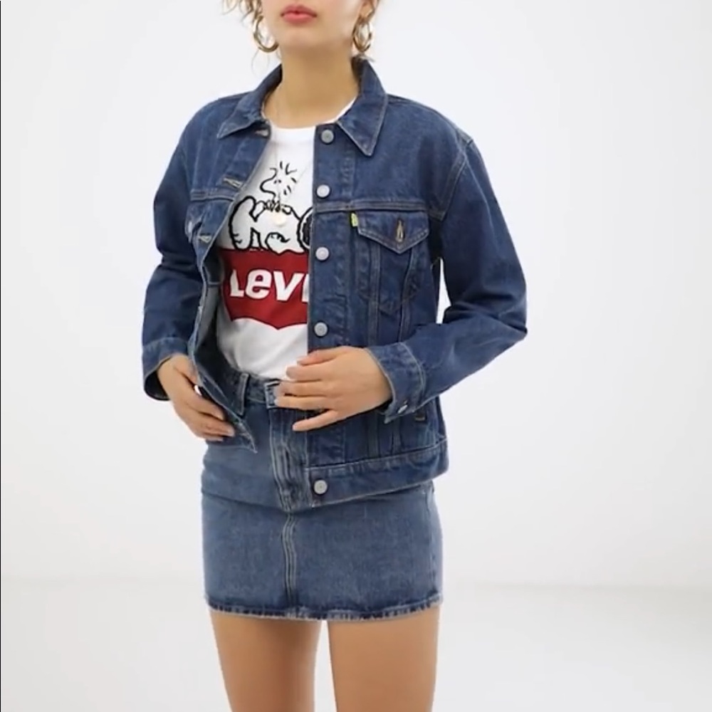 New Levi's x Peanuts denim trucker jacket - Picture 6 of 12